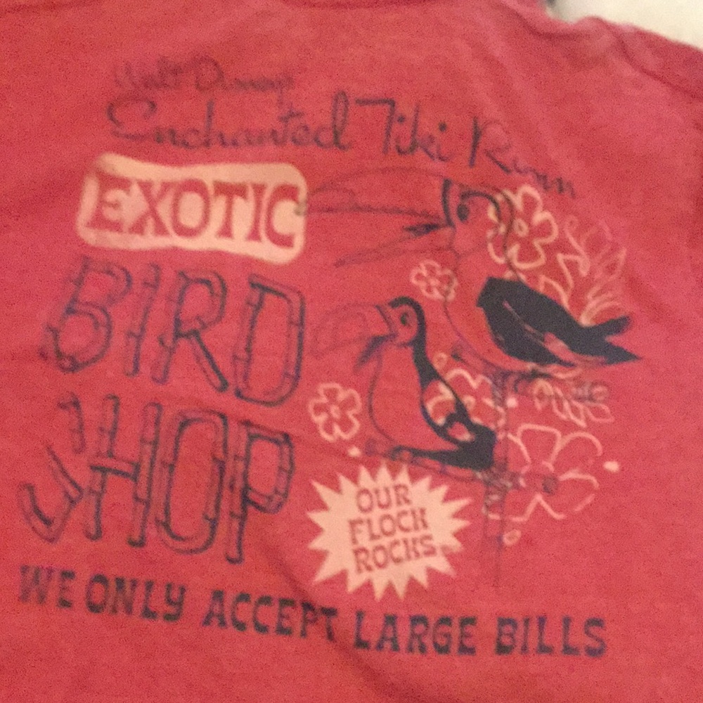 Disney world tiki lounge shirt.